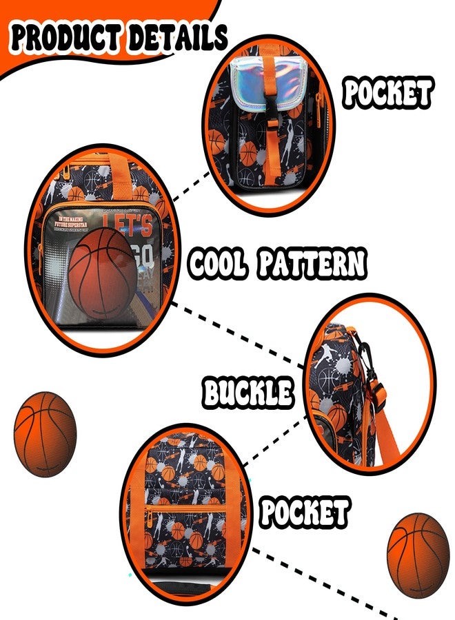 Oruiji Kids Duffle Bag Boys Overnight Bag for Kids Weekender Travel Bags for Boys Sports Gym Basketball Tennis Bags with Shoe Compartment - Image 5
